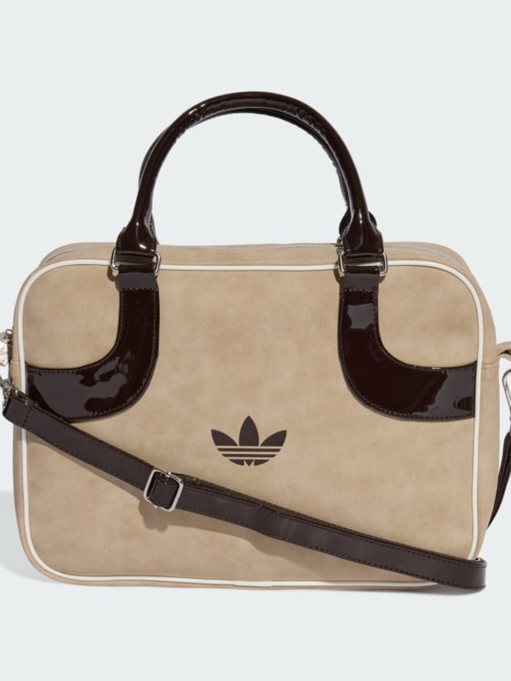 adidas Tan/Brown Patent Medium Airliner Bag